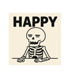 ゆる〜いガイコツくん（個別スタンプ：19）
