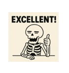 ゆる〜いガイコツくん（個別スタンプ：21）