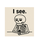 ゆる〜いガイコツくん（個別スタンプ：24）