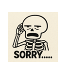 ゆる〜いガイコツくん（個別スタンプ：26）