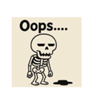 ゆる〜いガイコツくん（個別スタンプ：27）