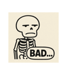 ゆる〜いガイコツくん（個別スタンプ：29）