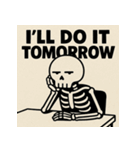 ゆる〜いガイコツくん（個別スタンプ：32）