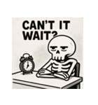 ゆる〜いガイコツくん（個別スタンプ：34）