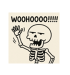 ゆる〜いガイコツくん（個別スタンプ：35）