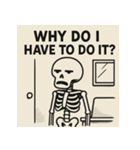 ゆる〜いガイコツくん（個別スタンプ：37）