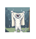 ホワイトタイガーの新日常5（個別スタンプ：6）