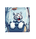 ホワイトタイガーの新日常5（個別スタンプ：7）
