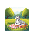 ホワイトタイガーの新日常5（個別スタンプ：11）
