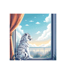 ホワイトタイガーの新日常5（個別スタンプ：13）
