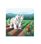 ホワイトタイガーの新日常5（個別スタンプ：17）