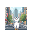 ホワイトタイガーの新日常5（個別スタンプ：18）