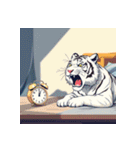 ホワイトタイガーの新日常5（個別スタンプ：22）