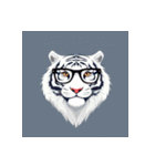 ホワイトタイガーの新日常5（個別スタンプ：23）