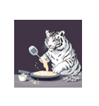 ホワイトタイガーの新日常5（個別スタンプ：27）