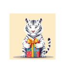 ホワイトタイガーの新日常5（個別スタンプ：32）