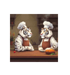 ホワイトタイガーの新日常5（個別スタンプ：33）