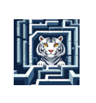 ホワイトタイガーの新日常5（個別スタンプ：35）
