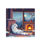 ホワイトタイガーの新日常5（個別スタンプ：36）