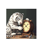 ホワイトタイガーの新日常5（個別スタンプ：38）