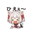 博多弁ネコミミ少女の可愛い日常スタンプ（個別スタンプ：5）
