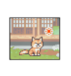 動く！液晶ドット絵わんこ（個別スタンプ：5）
