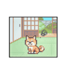 動く！液晶ドット絵わんこ（個別スタンプ：6）