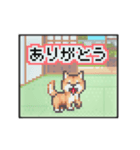 動く！液晶ドット絵わんこ（個別スタンプ：8）