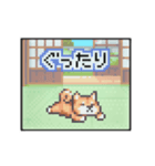 動く！液晶ドット絵わんこ（個別スタンプ：13）