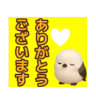 【敬語】ずっと使えるシマエナガスタンプ（個別スタンプ：1）