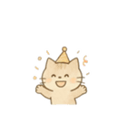 やさしい色味のにゃんこスタンプ（個別スタンプ：32）