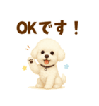 ビションフリーゼ好きのためのかわいい日常（個別スタンプ：12）