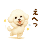 ビションフリーゼ好きのためのかわいい日常（個別スタンプ：16）