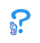 もこもこ着ぐるみうさぎのスタンプ（個別スタンプ：12）