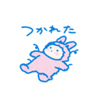 もこもこ着ぐるみうさぎのスタンプ（個別スタンプ：21）