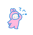 もこもこ着ぐるみうさぎのスタンプ（個別スタンプ：37）