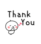 ▶動く！ちびまろのでか文字・よく使う言葉（個別スタンプ：14）