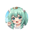 好奇心旺盛みなみちゃんプレミアム（個別スタンプ：9）