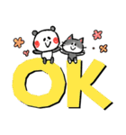 ドイツ語・日本語 キュートなパンダ（個別スタンプ：9）