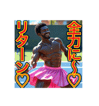 ※テニスが大好きな♡ゲイの黒人男性（個別スタンプ：8）