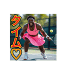 ※テニスが大好きな♡ゲイの黒人男性（個別スタンプ：29）