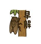 いろんなセミの日常スタンプ（個別スタンプ：3）