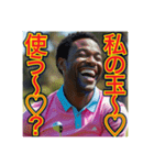 ※ゴルフが大好きな♡ゲイの黒人男性（個別スタンプ：22）