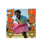 ※ゴルフが大好きな♡ゲイの黒人男性（個別スタンプ：25）