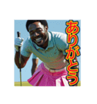 ※ゴルフが大好きな♡ゲイの黒人男性（個別スタンプ：29）