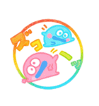 モンスター達の虹色ハンコ♡見やすい印鑑風（個別スタンプ：20）