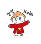 旅人ベベニャン (韓国語 - スペイン語) 3（個別スタンプ：1）
