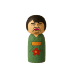 [アレンジ用]表情豊かなコケシ2（個別スタンプ：11）