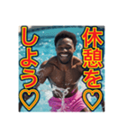 ※水泳が大好きな♡ゲイの黒人男性（個別スタンプ：29）