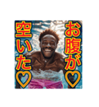 ※水泳が大好きな♡ゲイの黒人男性（個別スタンプ：38）
